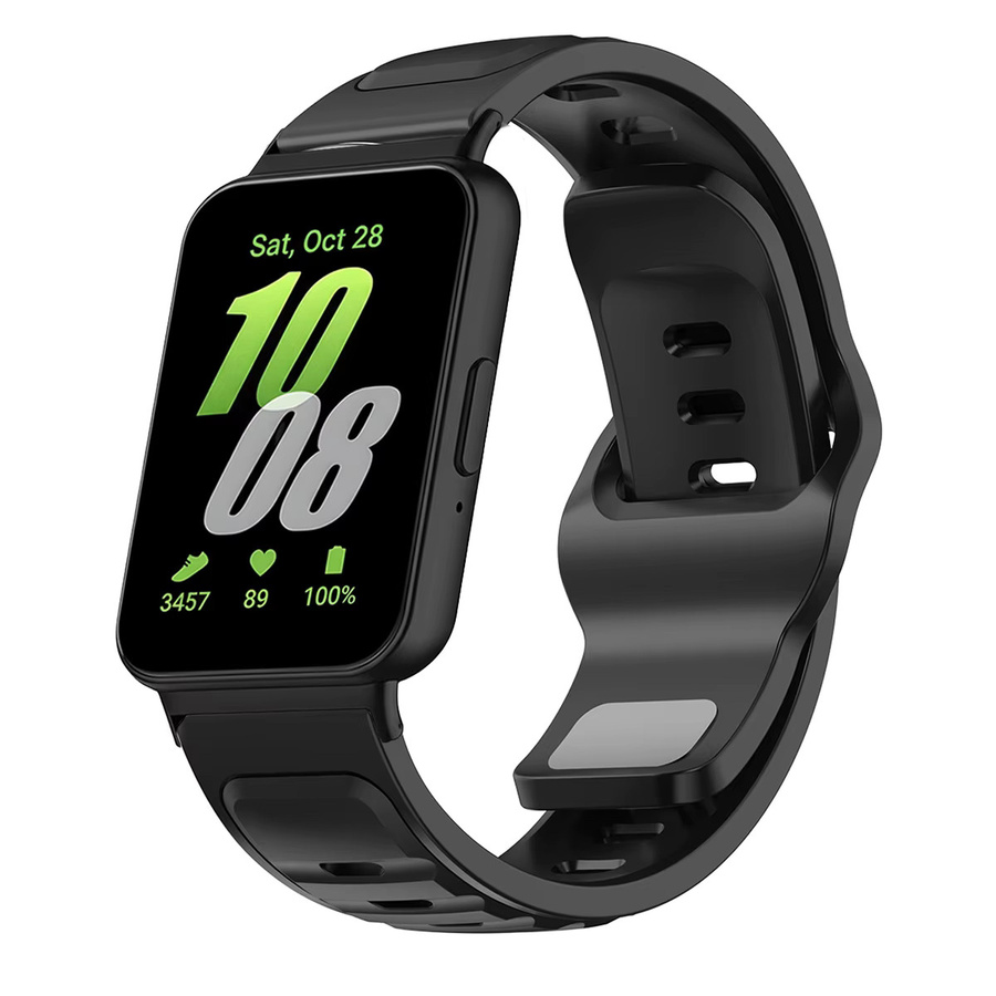 OAKCHARM Uhrenarmband Silikon, Schwarz, Samsung Galaxy Fit3 - Bild 2
