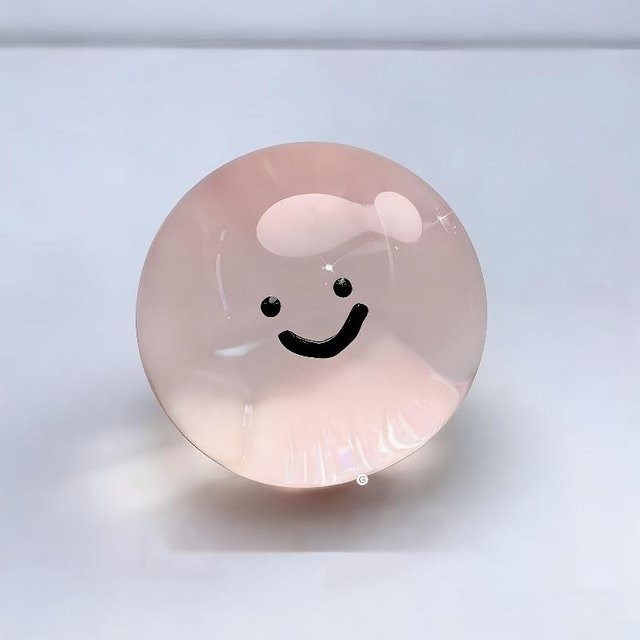 Smiley Squishy Jelly Ball, Knet-Fidget-Spielzeug, gray - Bild 1