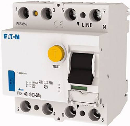 Eaton FI-Schutzschalter PXF-40/4/03-Bfq B 4polig 40 A 0.3 A 400 V/AC in Weiß - Bild 1