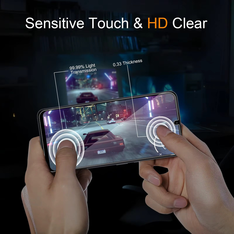 Xiaomi Redmi 13C Displayschutzfolie aus gehärtetem Glas in Transparent mit 9H Härtegrad und HD-Klarheit - Bild 4