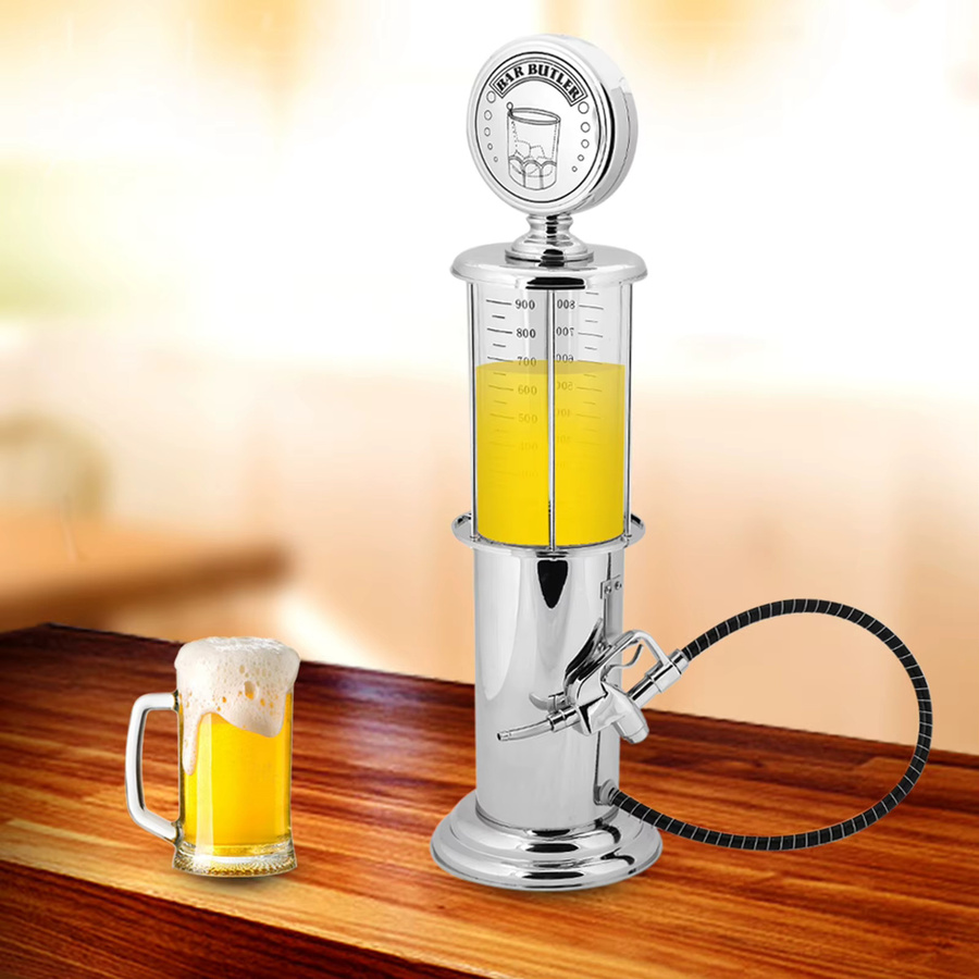 Qiilu Single Gun Getränkeausgießer für Wein, Schnaps und Bier, Silber, 1000 ml - Bild 2