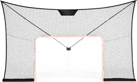 VEVOR Hockey Goal Backstop Net Street Hockey Sport Target Netting Outdoor 3.7x2.1 m - Bild 1