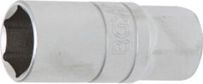 BGS Zündkerzen-Einsatz 2470 Sechskant mit 1/2 Zoll Innenvierkant Antrieb, SW 21 mm, Silber - Bild 1