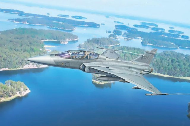 Italeri JAS-39D Gripen Doppelsitzer, Fahrzeuge, Grau - Bild 1