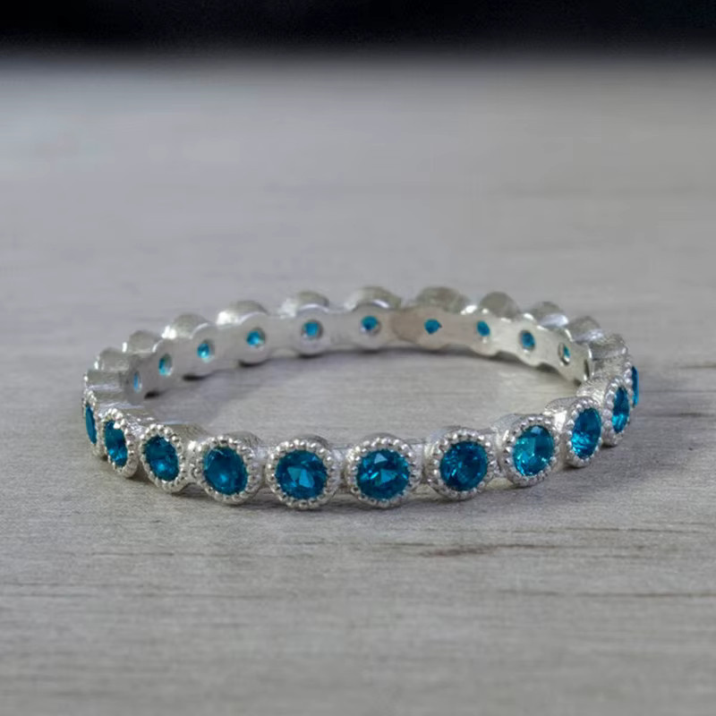Huitan Ring, Zirkonia, Silber, Damen - Bild 1