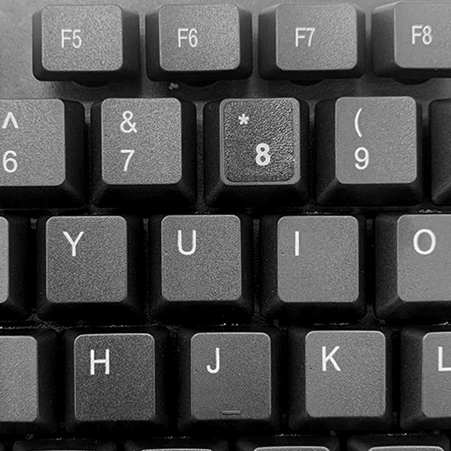 Schwarze Tastatur-Aufkleber für Laptop und Notebook mit englischem Tastaturlayout - Bild 2
