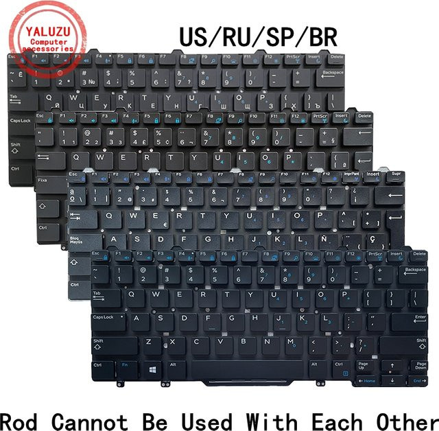 Dell Laptop-Tastatur in Schwarz für Latitude 3340 3350 5480 5488 5490 7480 7490 E3340 E5450 E5470 E7450 E7470 P72G - Bild 1
