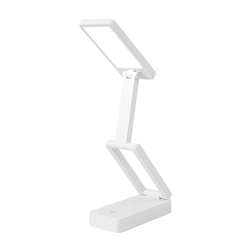 Feimefeiyou Zusammenklappbare LED-Schreibtischlampe in Weiß, wiederaufladbar und batteriebetrieben mit Touch-Bedienung - Bild 6