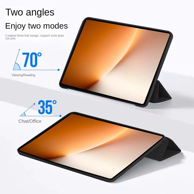 Magnetische Trifold Schutzhülle für Huawei Honor MagicPad 3 Pro 13,3 Zoll aus PU Silikon in Schwarz und Grün - Bild 3