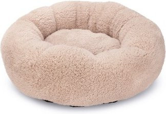 Beeztees Katzenbett Kavi Donut aus Mikrofaser in Beige mit abnehmbarem Bezug - Bild 1