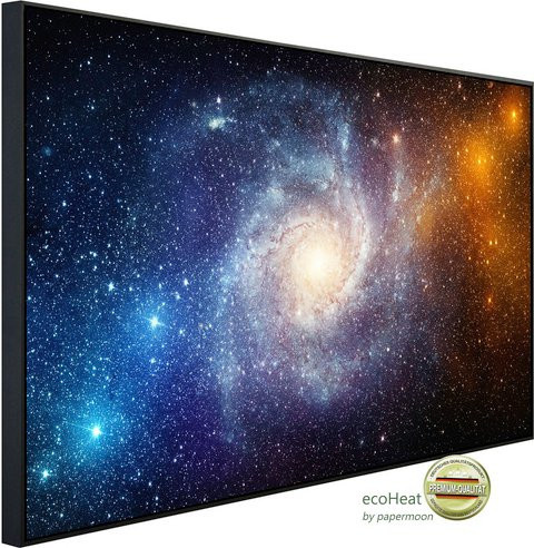papermoon EcoHeat Infrarotheizung Universe Stars Nebula Galaxy in Bunt mit Matt-Effekt, App-Steuerung und Überhitzungsschutz - Bild 1