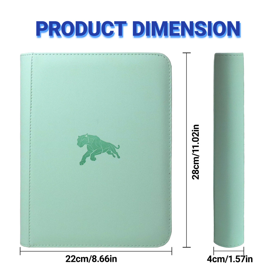 Premium 4-Fach Sammelkarten-Album in Lila mit 160 Taschen für Standard-Sammelkarten (3 x 4) - Bild 2