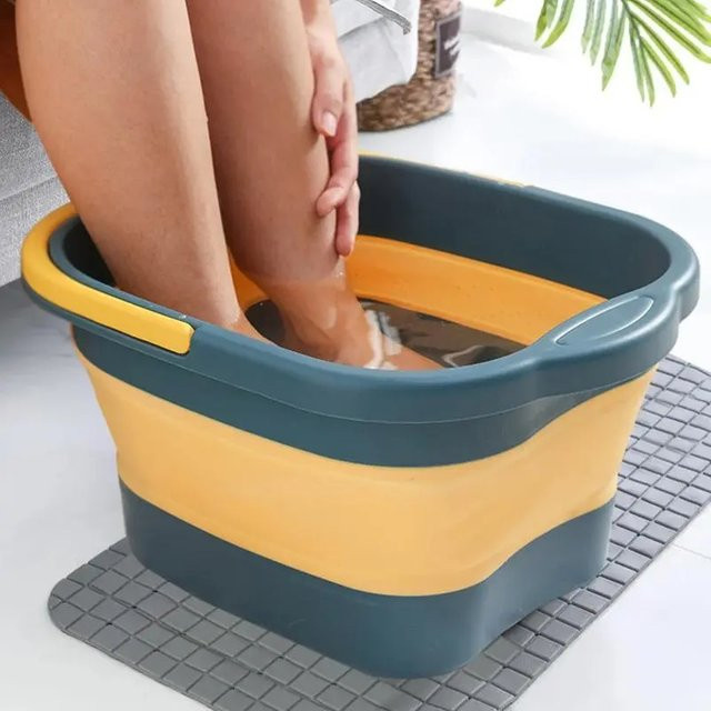 Wikhostar Faltbarer Eimer als Pediküre-Wanne und Fußbad-Becken für Massage und Haushalt - Bild 1