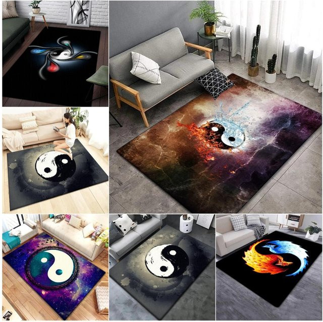 Lodestar Yin Yang Tai Chi Akzentteppich, mehrfarbig, B/T: 60 x 40 cm - Bild 1