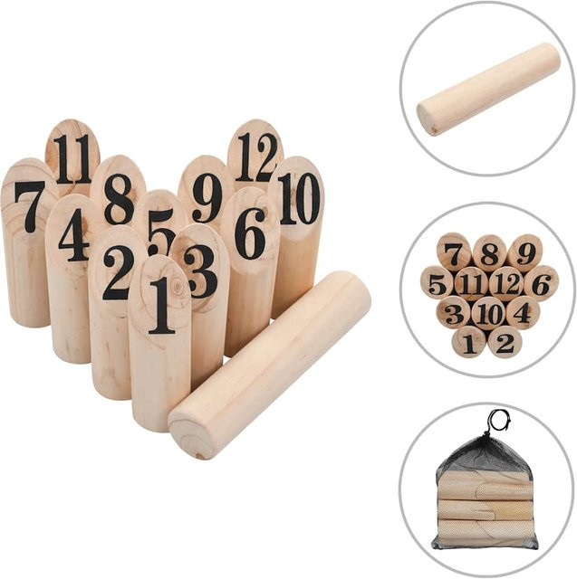 VD Home Furnishing Kubb Spielset Holz, ab 3 Jahre - Bild 1