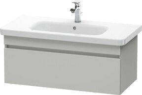 Duravit Waschtischunterschrank DuraStyle in Grau, wandhängend, B: 93 cm, T: 44,8 cm, H: 39,8 cm - Bild 1