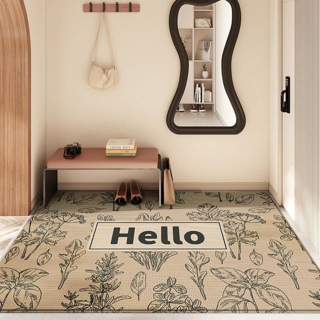 Nordische Schmutzabweisende und Rutschfeste Staubmatte in Beige, B/B: 50 x 80 cm - Bild 1