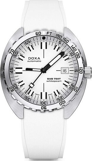 Doxa Armbanduhr SUB750T, Automatik, Edelstahl, Weiß, 45 mm, Herren - Bild 1
