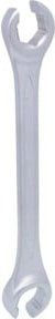 KS Tools CLASSIC Abgewinkelter offener Doppel-Ringschlüssel aus Chrom-Vanadium-Stahl, Farbe: Silber, 22x24mm - Bild 1