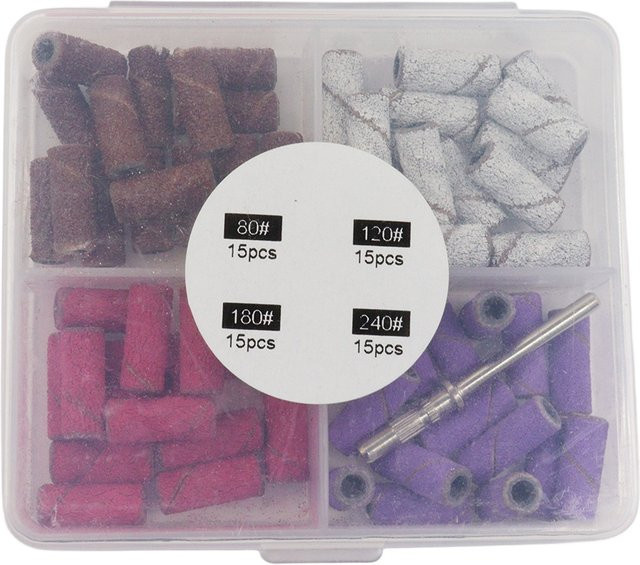 Easy Nail Mini-Nagelschleifband-Set mit Mandrel, 60-teilig, Unisex - Bild 1