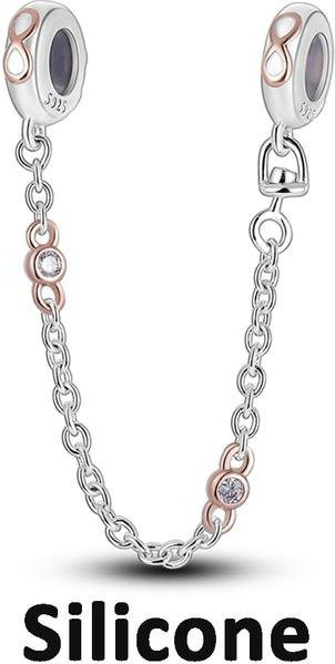 Lily there Spacer Stopper Clip Charms, 925 Silber, Damen - Bild 1