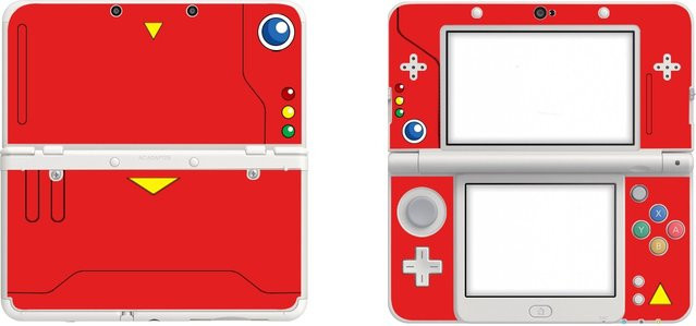 Roter Vinyl-Skin-Aufkleber als Schutzfolie für Nintendo 2DS, 3DS XL LL und 2DS XL Controller - Bild 1