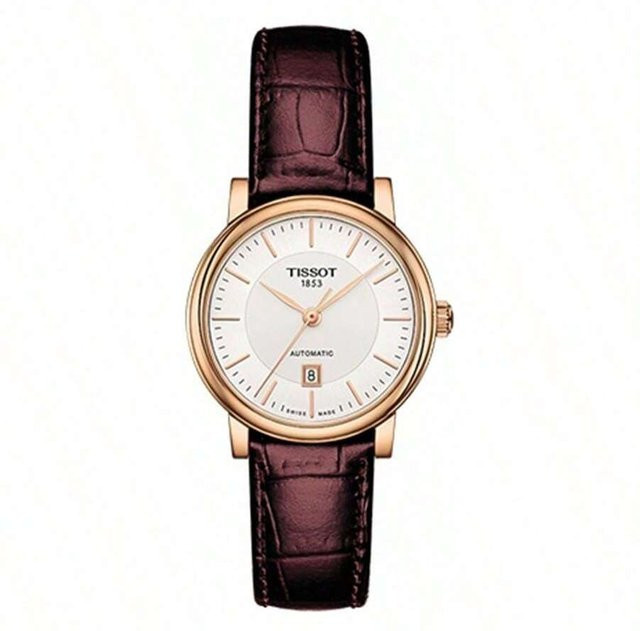 Tissot Armbanduhr Automatik, Roségold, Silber, 30 mm, Damen - Bild 1