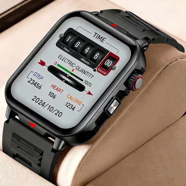 CRTORRS Smartwatch, Schwarz, Kunststoff, 44 mm, Unisex - Bild 1