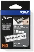 Brother TZe-SE4 Schriftbandkassette für P-touch, Breite: 18 mm, Länge: 8 m, Farbe: Weiß, Schriftfarbe: Schwarz - Bild 4
