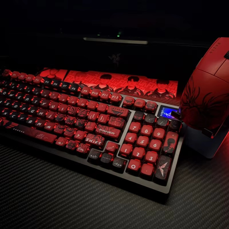 TOYOLEE Faker Great Demon King Pudding Tastenkappen für mechanische Tastaturen, transparent, PBT-Material mit thermischer Sublimation - Bild 2
