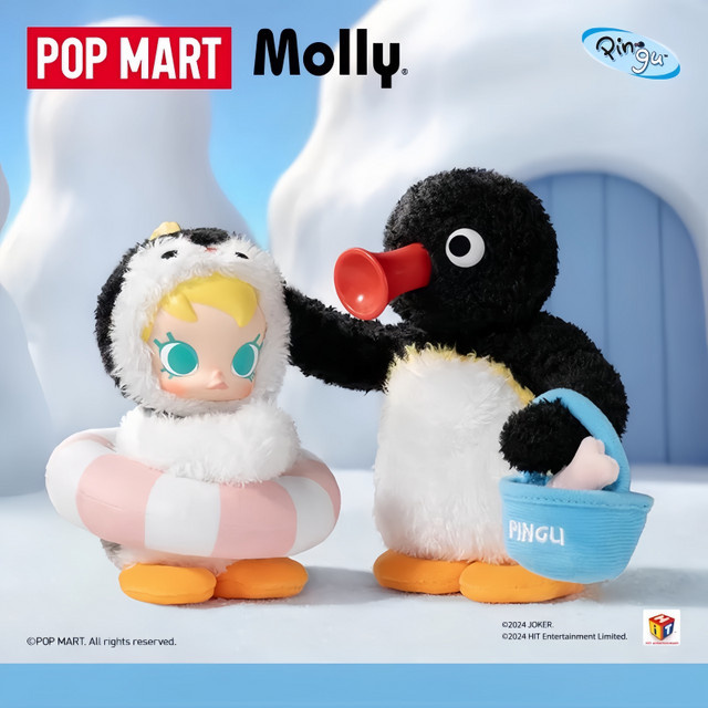POP MART Baby Molly X Pingu, Blind Box Mystery Box, Figur - Bild 1