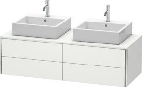 Duravit Waschtischunterschrank XSquare in Weiß, B/T/H: 140 x 40 x 54,8 cm - Bild 1