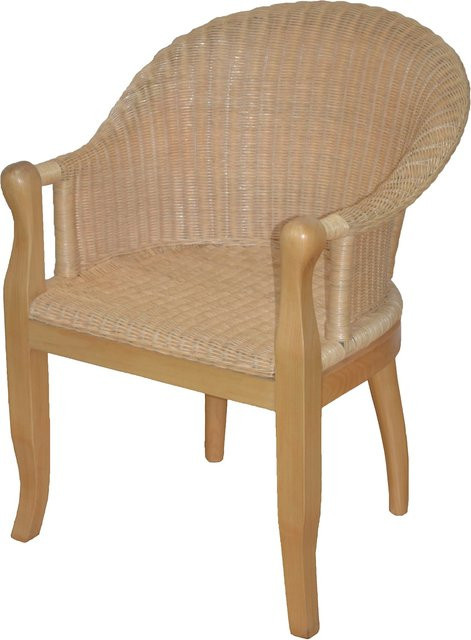 Rattansessel Berta von möbel direkt online in Beige im Landhausstil mit Armlehnen - Bild 1