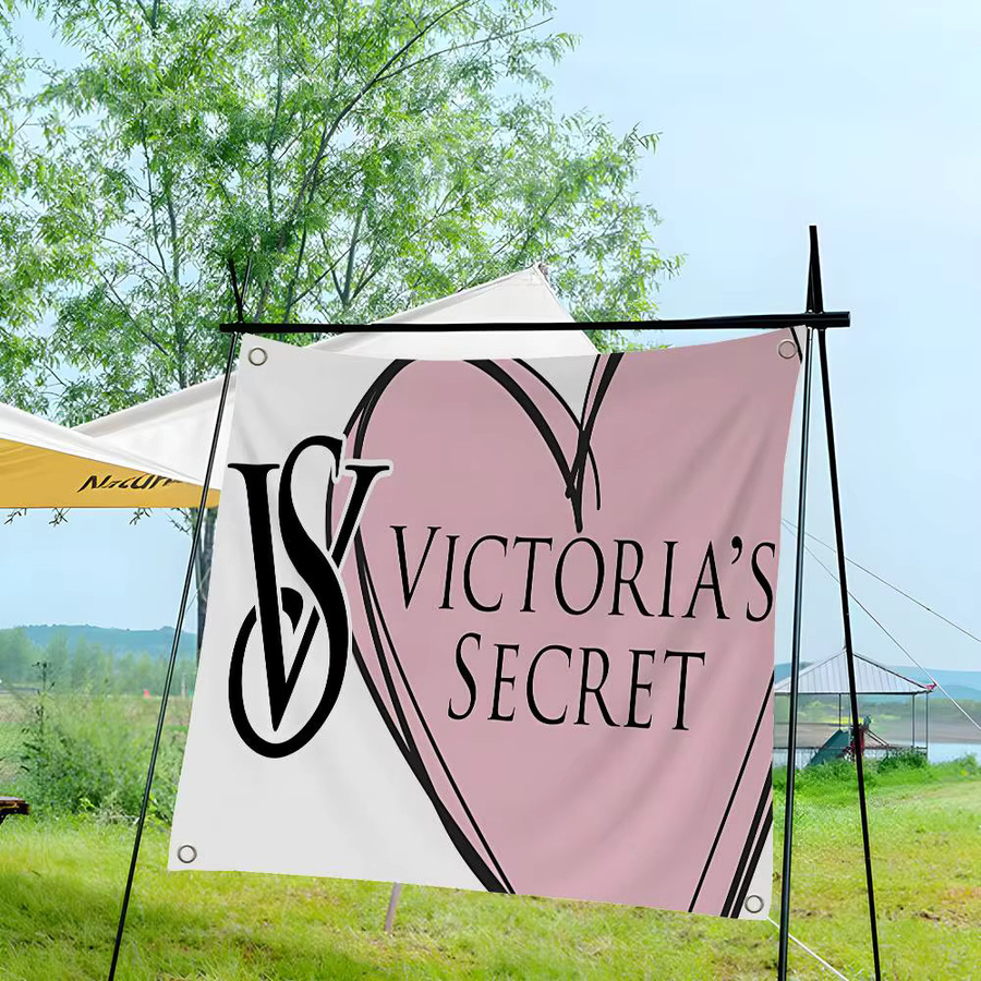 Potdemiel Cheerleading-Banner Pink mit Herz-Motiv, Rechteckige Handfahne aus Textil - Bild 4