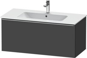 Duravit Waschtischunterschrank D-Neo, wandhängend, Grau matt, B/T/H: 101 x 46,2 x 44 cm - Bild 1