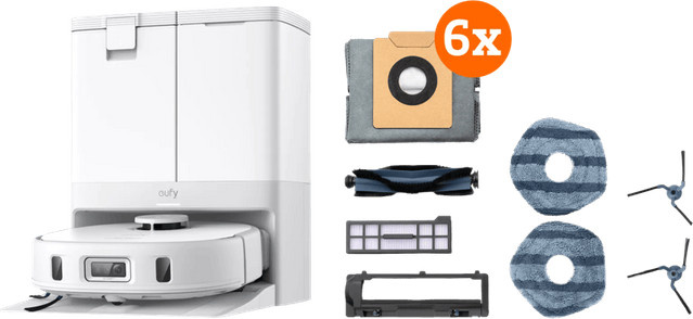 eufy X10 Pro Omni Saugroboter mit Laser-Navigation und Selbstreinigungsstation in Weiß - Bild 1