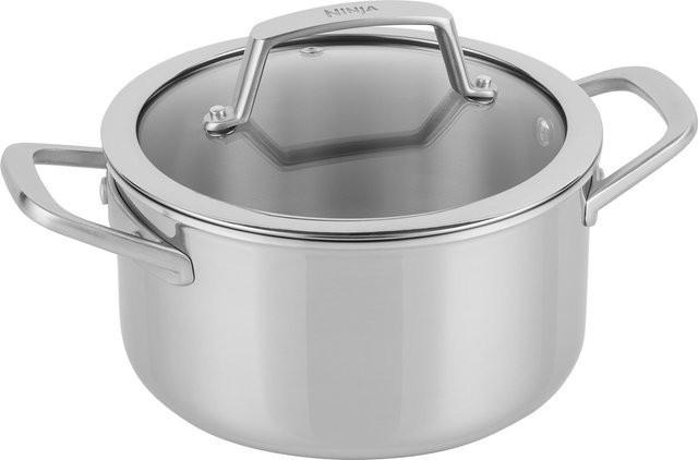 EverClad Suppentopf C90218DE aus Edelstahl mit Glasdeckel, Silber - Bild 1
