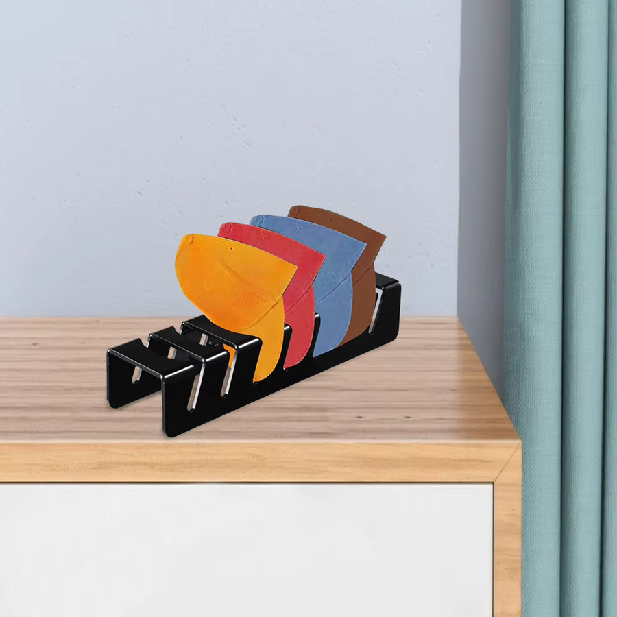 Shunmaii Hut-Display-Organizer aus Acryl für Baseballkappen, freistehend, Farben: Transparent oder Schwarz - Bild 2