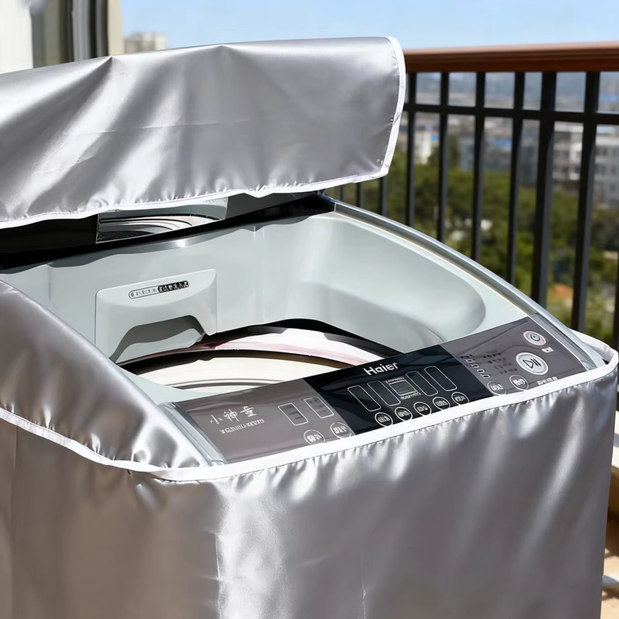 Haier Top-Load-Waschmaschinenabdeckung mit Reißverschluss in Grau - Bild 6