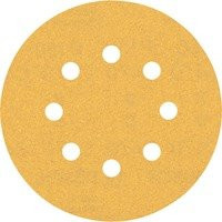 Bosch EXPERT C470 Schleifpapier für Exzenterschleifer, 50-tlg., Durchmesser: 125 mm, Körnung: 150, gelb - Bild 1