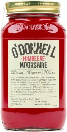 O'Donnell Moonshine Himbeer Sonderedition, Likör & Aperitif, 0,7 l - Bild 1