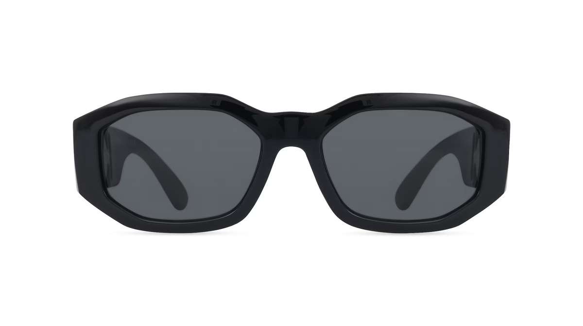 Versace VE4361 Sonnenbrille, Unisex, Vollrand, Hexagonal, Kunststoff, Schwarz - Bild 1