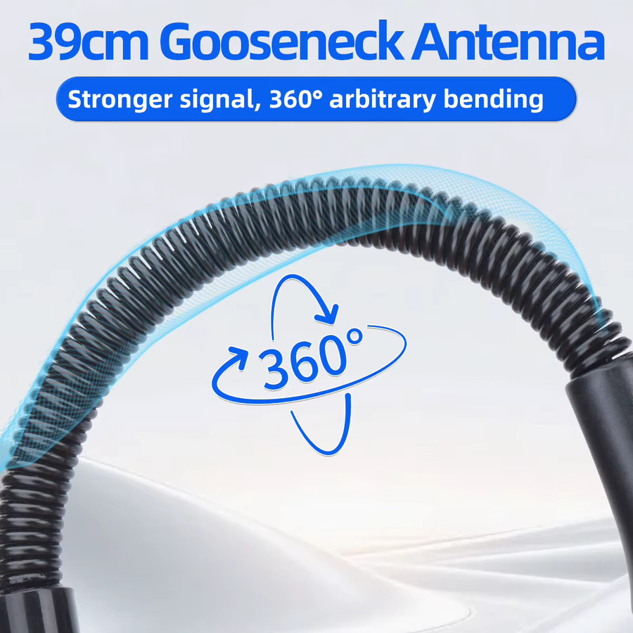 ABBREE AR-166 Schwanenhalsantenne mit SMA-Buchse für VHF UHF Dual Band, Schwarz, kompatibel mit Baofeng UV-5R, MINI UV-5RH, 21 PRO und Quansheng UV-K5 Walkie Talkies - Bild 3