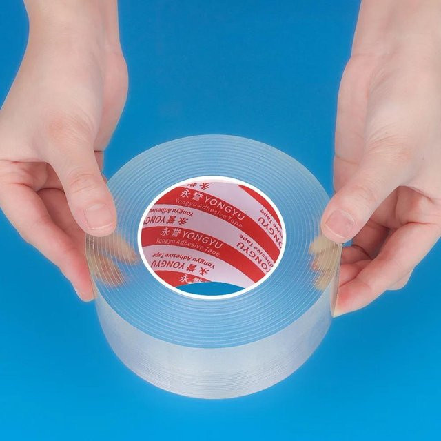 Yiran toy 1 Nano-Klebeband Transparent, Schimmelresistent und Wasserdicht, Acrylklebeband Wiederverwendbar, Breite: 20 mm, Länge: 2 m, Farbe: Grau - Bild 1