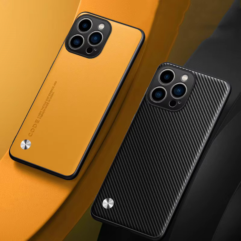 Gusakov Ultradünne Leder-Handyhülle für iPhone 11 bis 16 Pro Max, Stoßfest und Weiche Rückseite, Farbe: Weiß - Bild 2