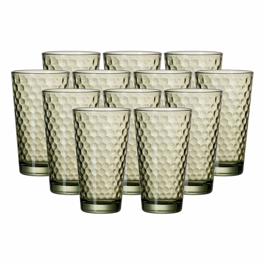 Ritzenhoff & Breker Favo Longdrinkgläser Tumbler in Green, 12er Set, 400 ml - Bild 2