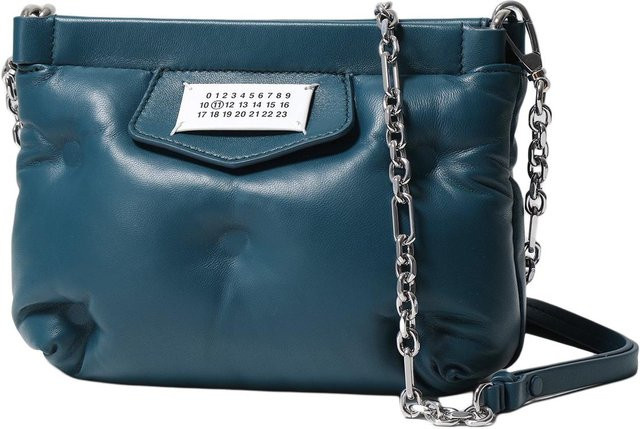 Maison Margiela Umhängetasche Lammleder, Damen, Blaugrün, gray - Bild 1