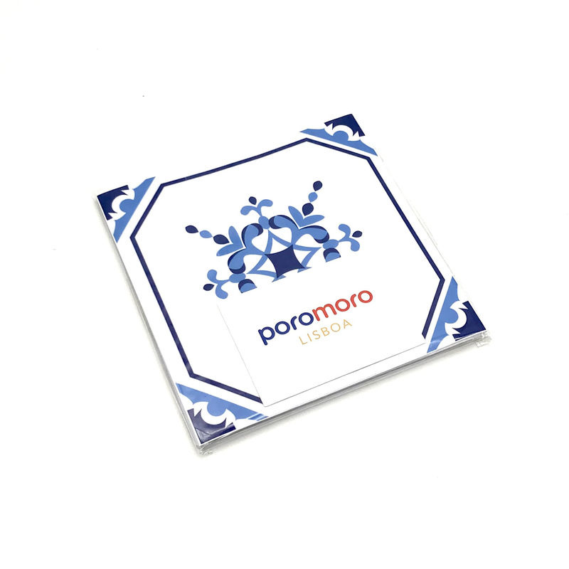 Poromoro Azulejo Fliesenaufkleber Set aus 16 Stück, Blau, Geometrisches Vintage Mozaik-Design für Küche und Bad - Bild 8