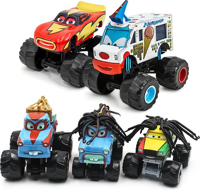 TAKARA TOMY Disney Cars McQueen Monster Truck, 1:55, Metall-Druckgussmodell - Bild 1