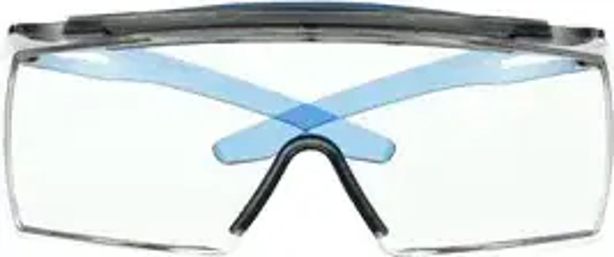 3M SecureFit 3700 Überbrille mit Antibeschlag-Schutz Blau Transparent EN 166 - Bild 2